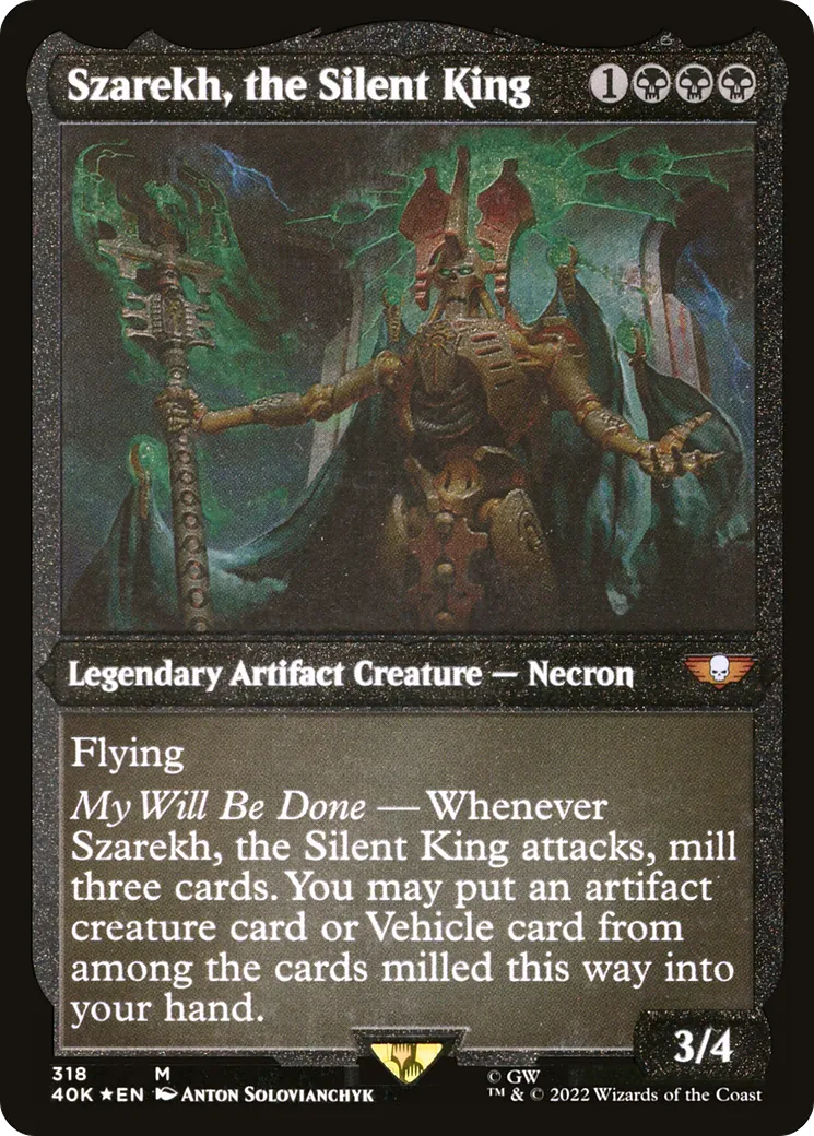 Szarekh, the Silent King — Warhammer 40,000 Commander — Magic: The Gathering