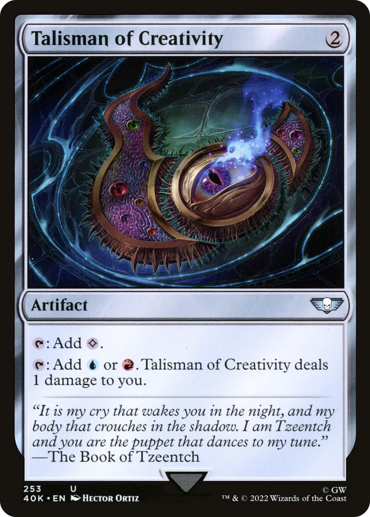 Talisman de créativité — Warhammer 40,000 Commander — Magic: The Gathering