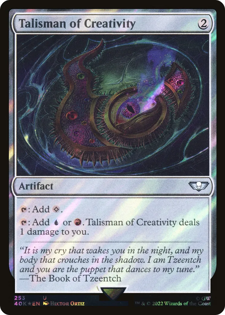 Talisman de créativité — Warhammer 40,000 Commander — Magic: The Gathering