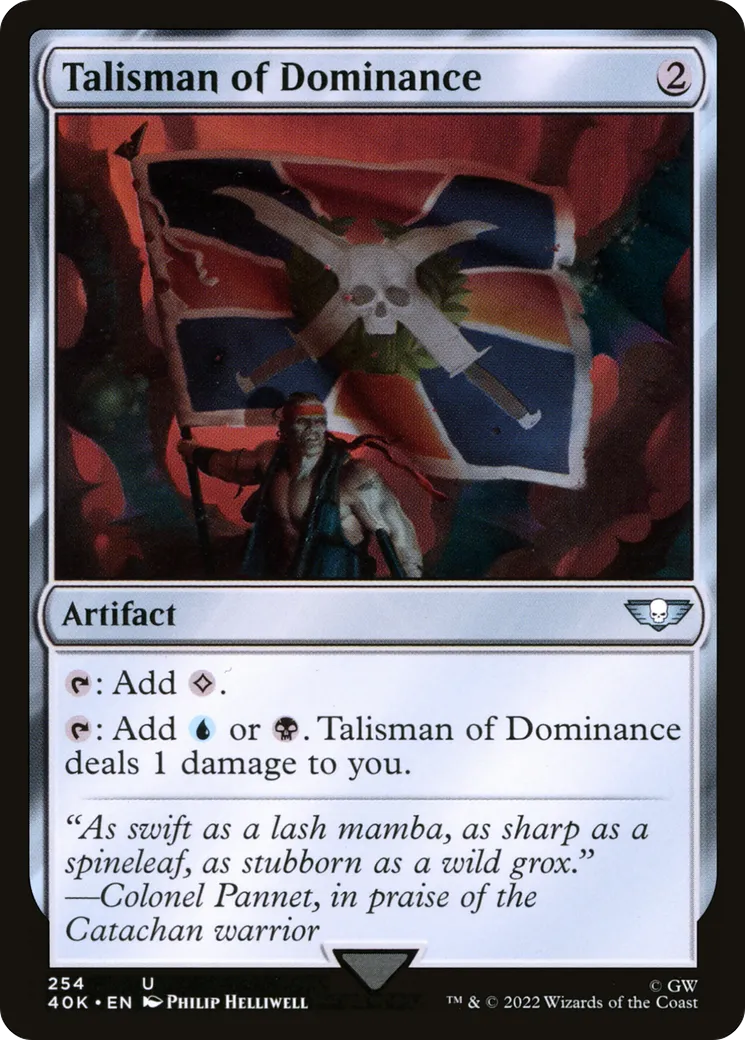 Talisman de dominance — Warhammer 40,000 Commander — Magic: The Gathering