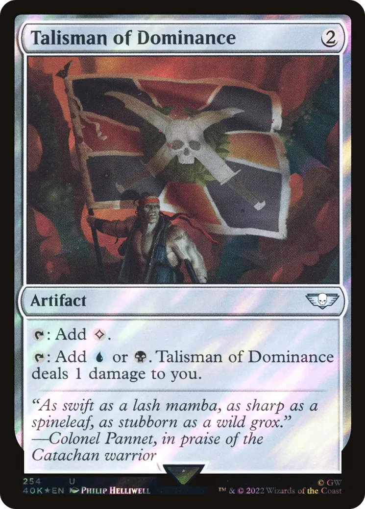 Talisman de dominance — Warhammer 40,000 Commander — Magic: The Gathering