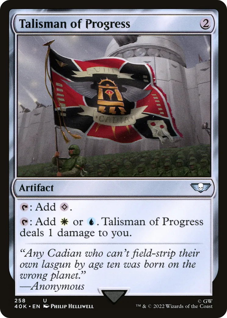 Talisman de progrès — Warhammer 40,000 Commander — Magic: The Gathering
