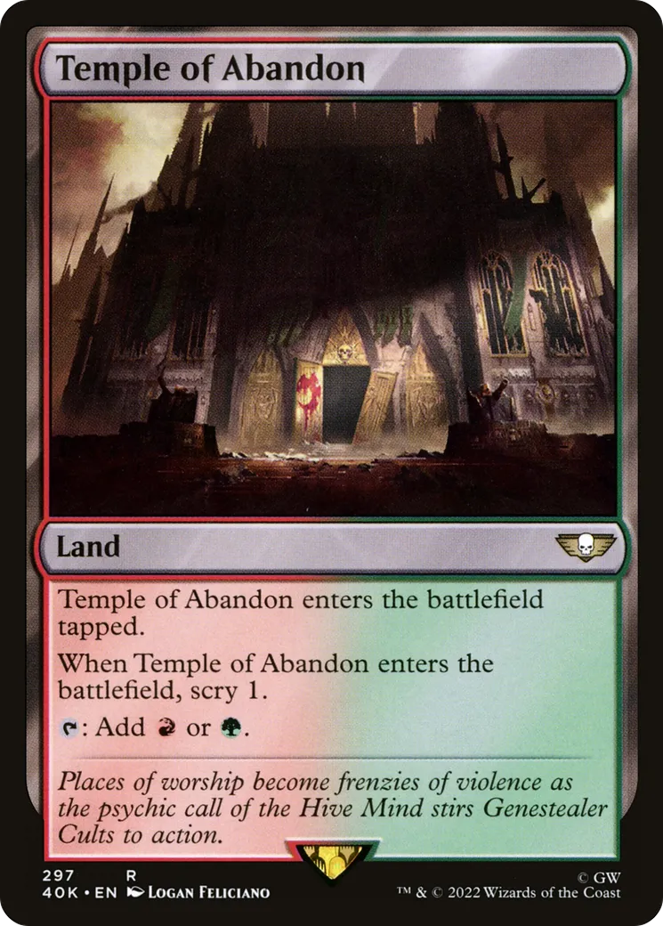 Temple de l'abandon — Warhammer 40,000 Commander — Magic: The Gathering