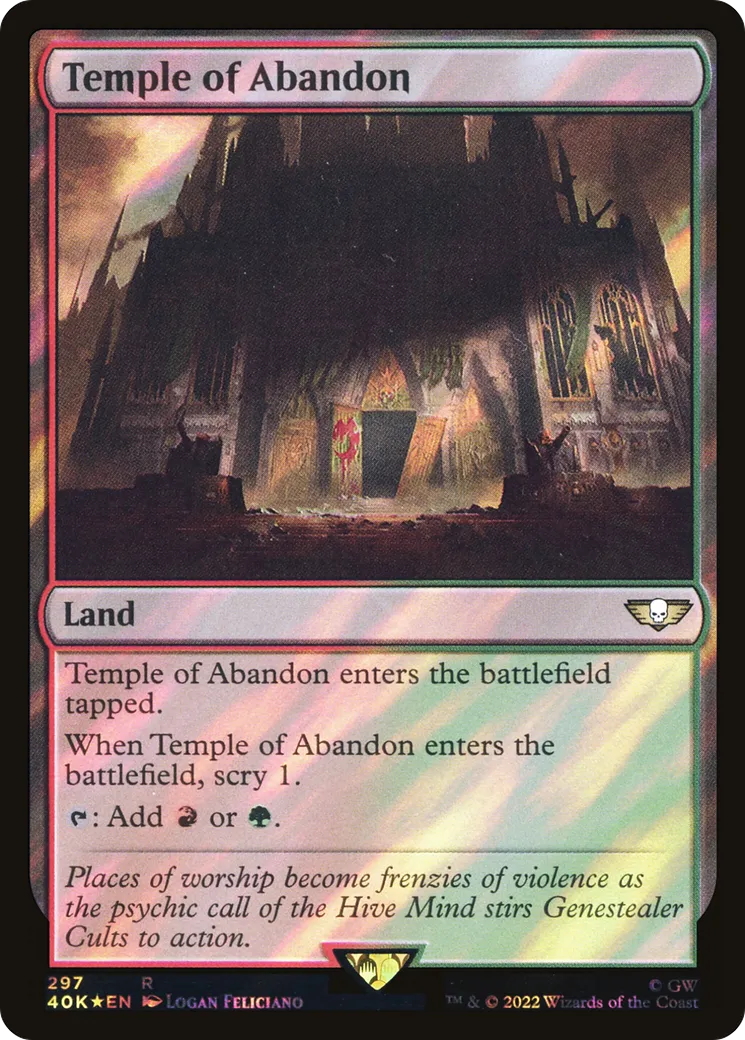 Temple de l'abandon — Warhammer 40,000 Commander — Magic: The Gathering
