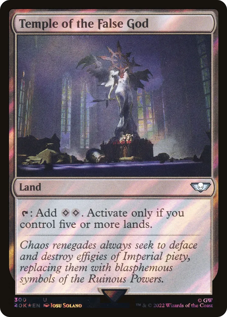 Temple of the False God — Warhammer 40,000 Commander — Magic: The Gathering