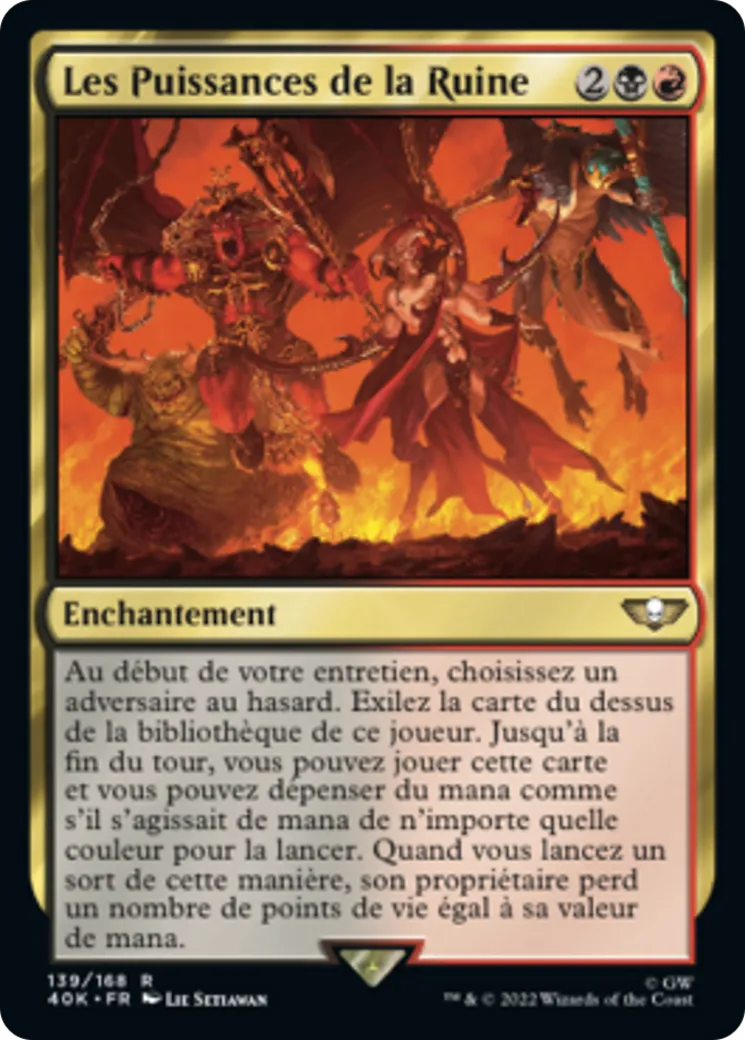 Les Puissances de la Ruine — Warhammer 40,000 Commander — Magic: The Gathering