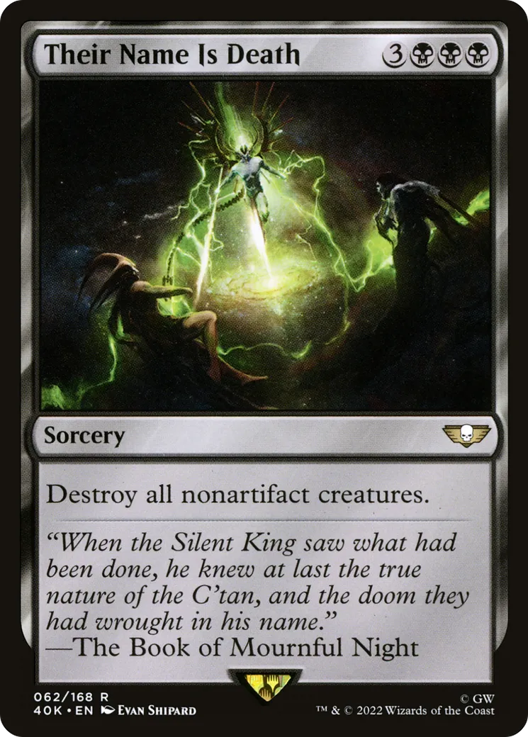Their Name Is Death — Warhammer 40,000 Commander — Magic: The Gathering