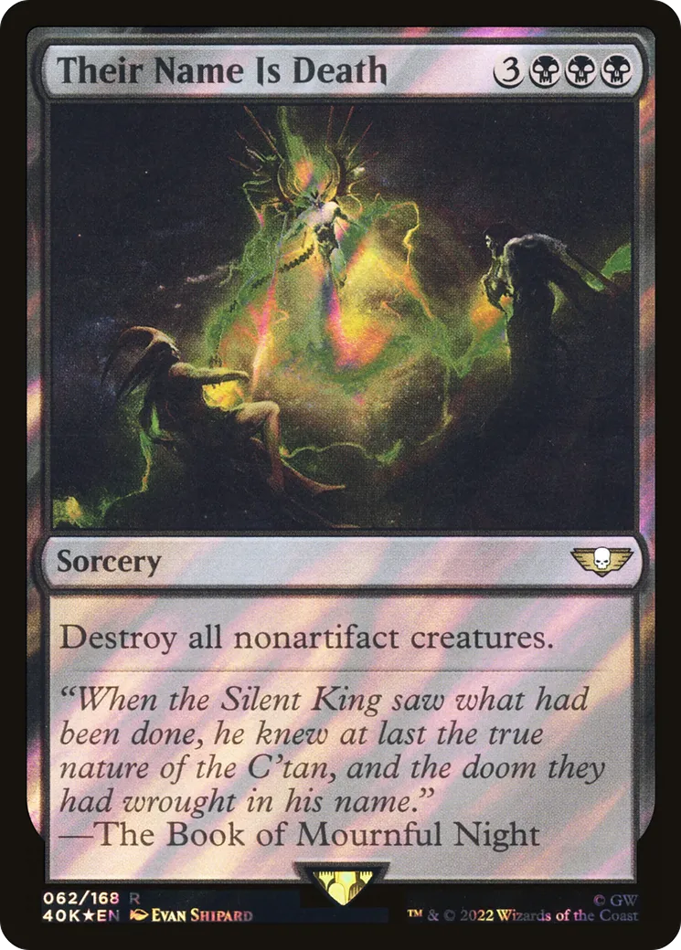Their Name Is Death — Warhammer 40,000 Commander — Magic: The Gathering