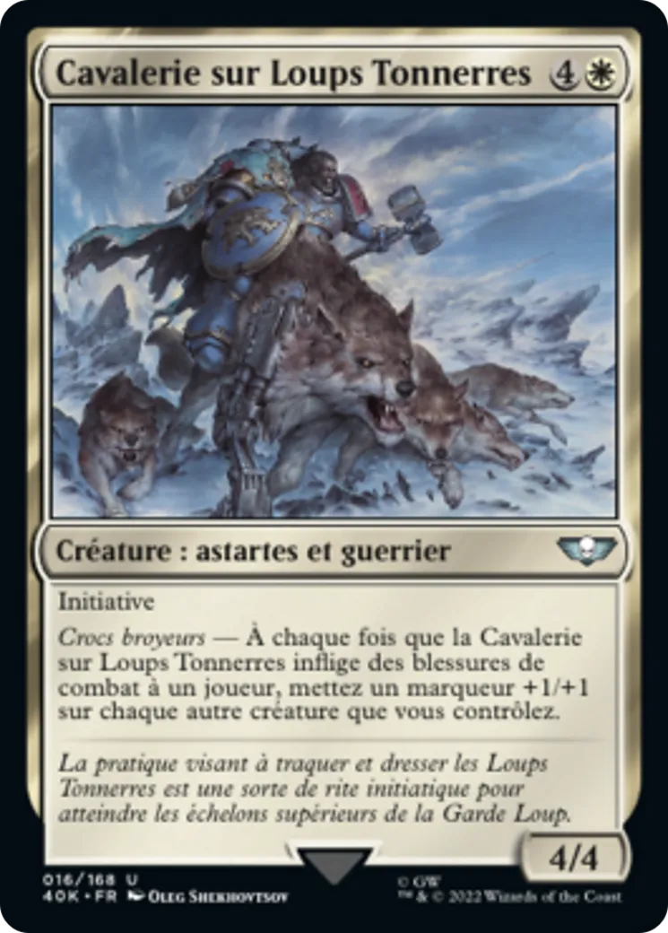 Cavalerie sur Loups Tonnerres — Warhammer 40,000 Commander — Magic: The Gathering