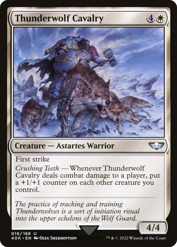 Cavalerie sur Loups Tonnerres — Warhammer 40,000 Commander — Magic: The Gathering