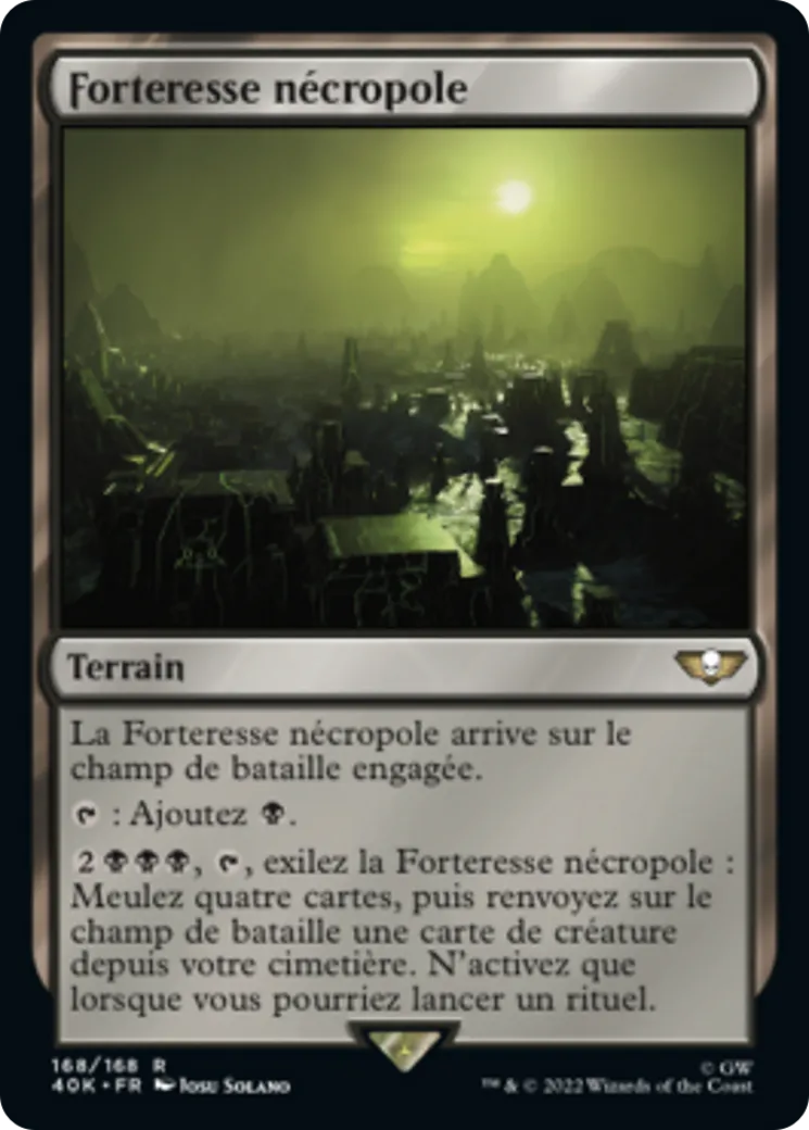 Forteresse nécropole — Warhammer 40,000 Commander — Magic: The Gathering