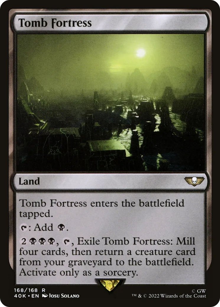 Tomb Fortress from Warhammer 40,000 Commander - Magic: The Gathering