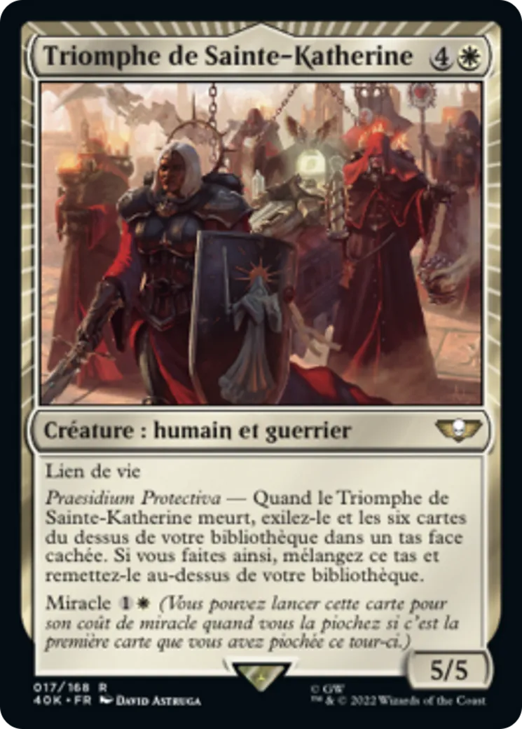 Triomphe de Sainte-Katherine — Warhammer 40,000 Commander — Magic: The Gathering