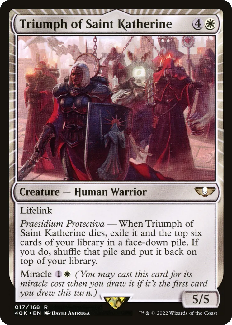 Triomphe de Sainte-Katherine — Warhammer 40,000 Commander — Magic: The Gathering