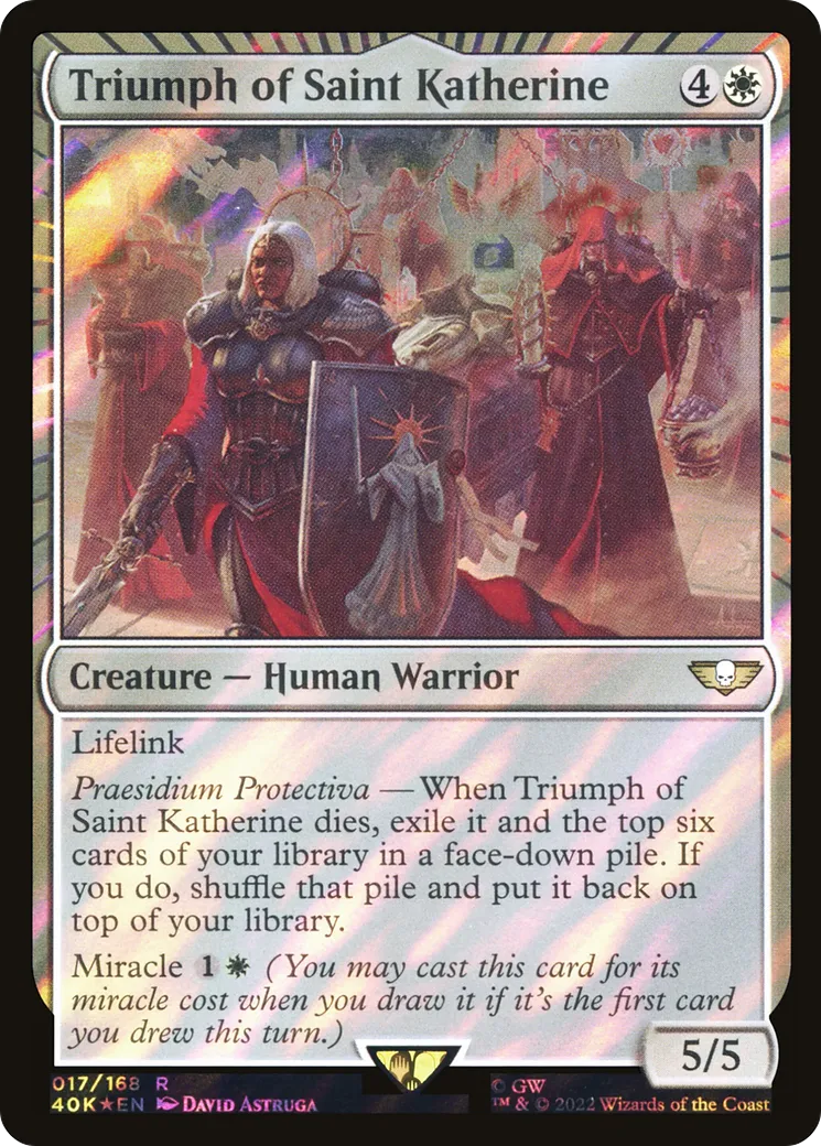 Triumph of Saint Katherine — Warhammer 40,000 Commander — Magic: The Gathering