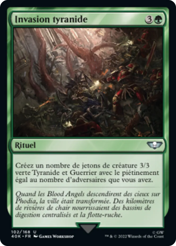 Invasion tyranide — Warhammer 40,000 Commander — Magic: The Gathering