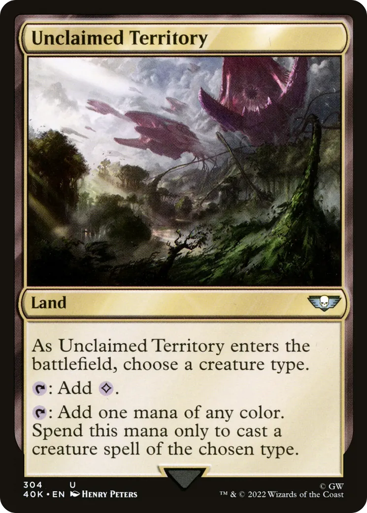Unclaimed Territory — Warhammer 40,000 Commander — Magic: The Gathering