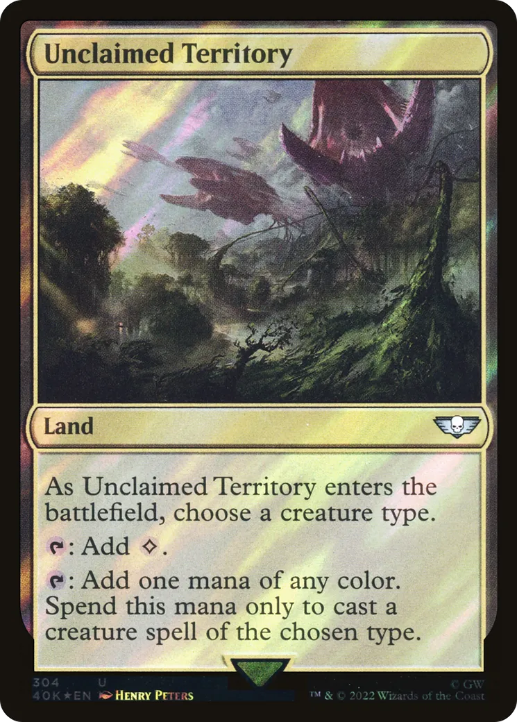 Unclaimed Territory — Warhammer 40,000 Commander — Magic: The Gathering