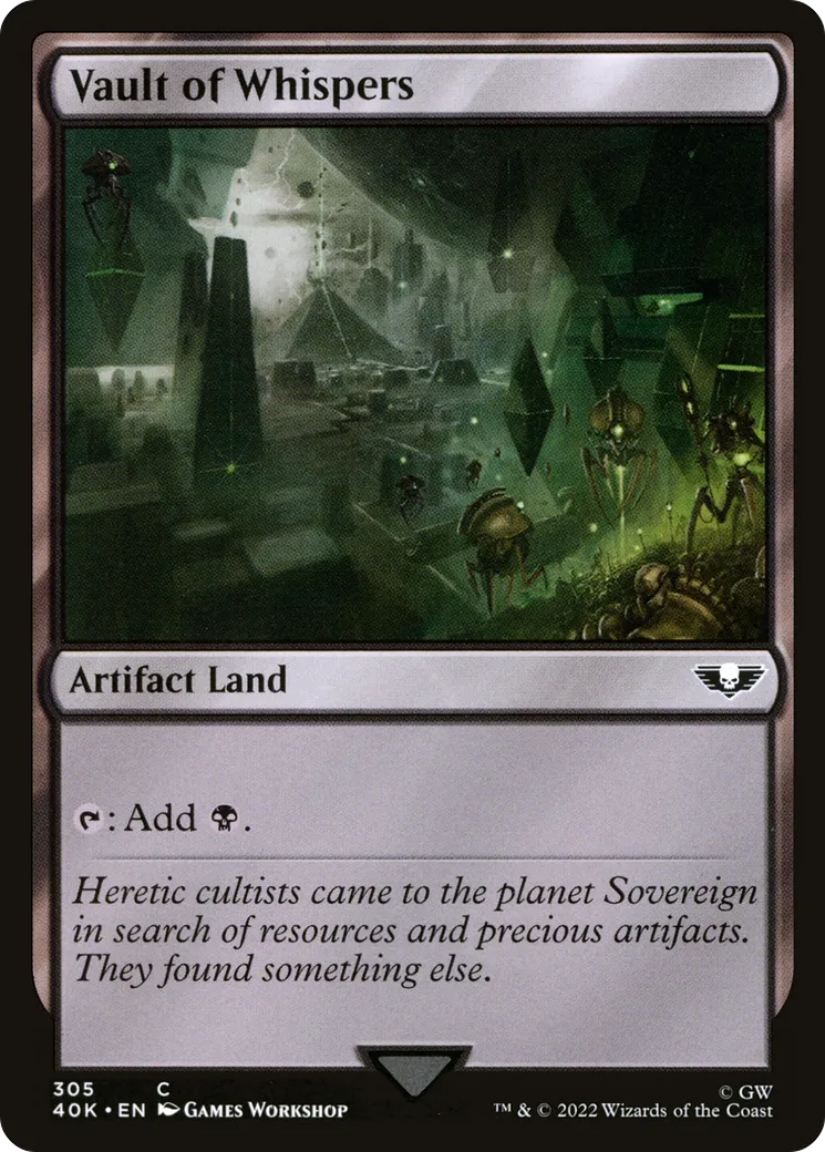 Vault of Whispers — Warhammer 40,000 Commander — Magic: The Gathering