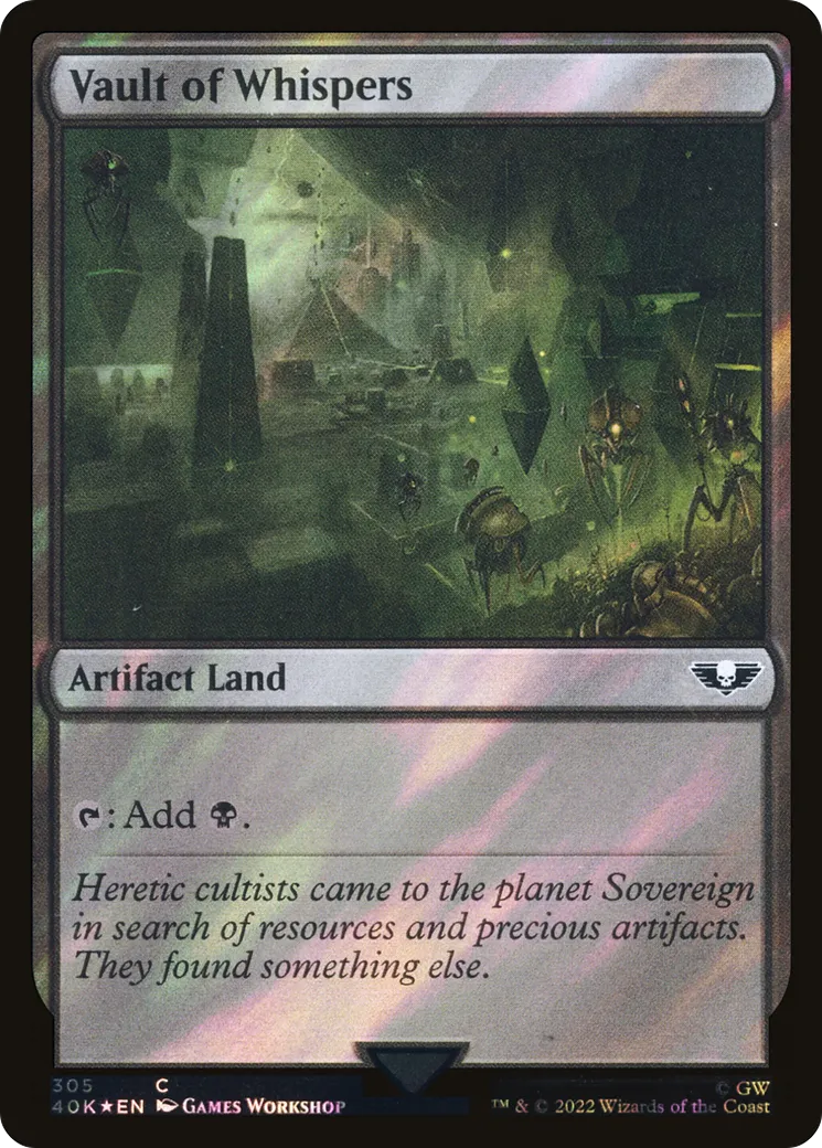 Vault of Whispers — Warhammer 40,000 Commander — Magic: The Gathering