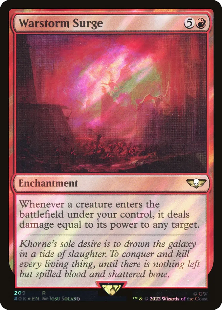Déferlement de l'orage de guerre — Warhammer 40,000 Commander — Magic: The Gathering
