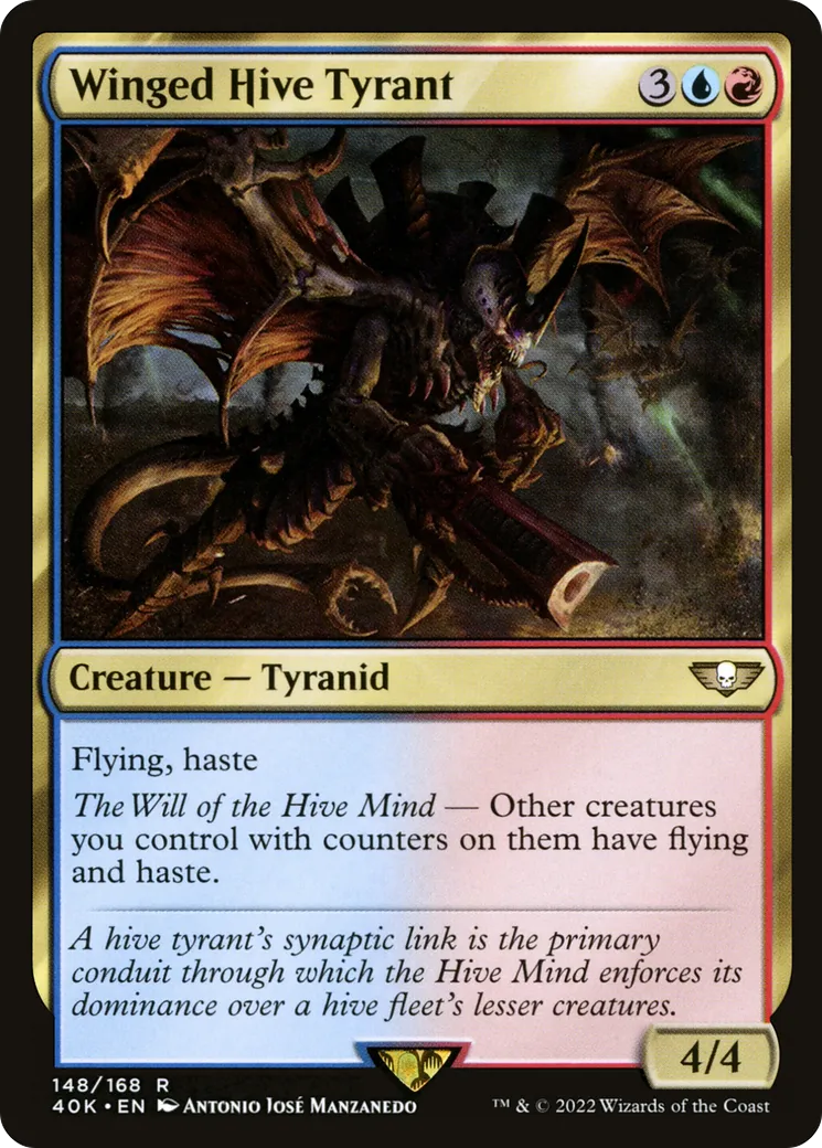 Winged Hive Tyrant — Warhammer 40,000 Commander — Magic: The Gathering