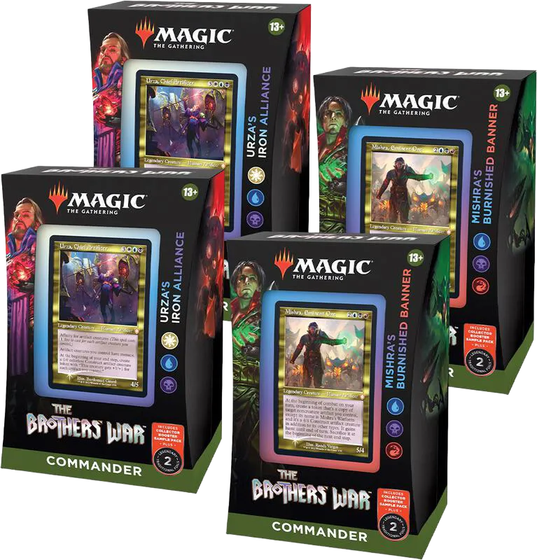 Display de decks Commander La Guerre Fratricide from The Brothers' War Commander - Magic: The Gathering