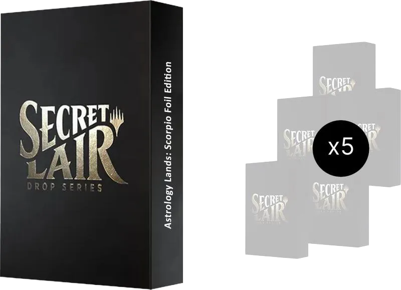 Secret Lair Bundle Astrology Lands Scorpio Foil — Secret Lair Drop — Magic: The Gathering