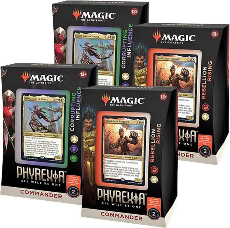 Display de decks Commander Tous Phyrexians — Phyrexia: All Will Be One Commander — Magic: The Gathering