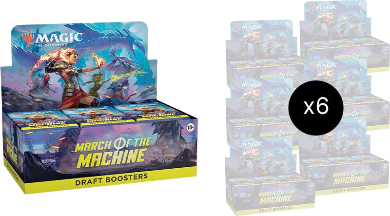 Case de displays Draft Booster L'invasion des machines — March of the Machine — Magic: The Gathering