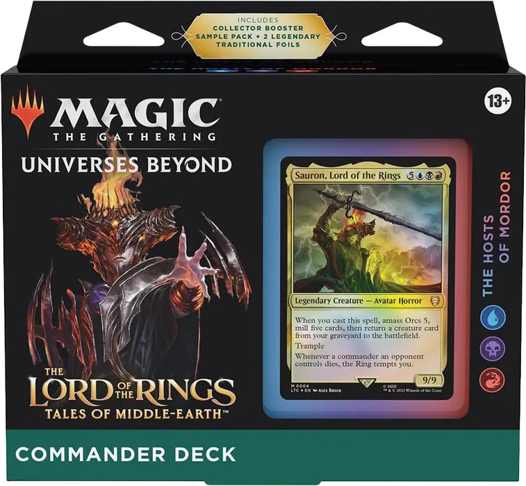 The Lord of the Rings Tales of Middle earth Commander Deck The Hosts of Mordor — Tales of Middle-earth Commander — Magic: The Gathering