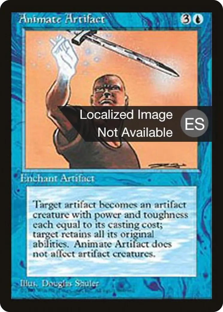 Animation d'artefact — Fourth Edition Foreign Black Border — Magic: The Gathering