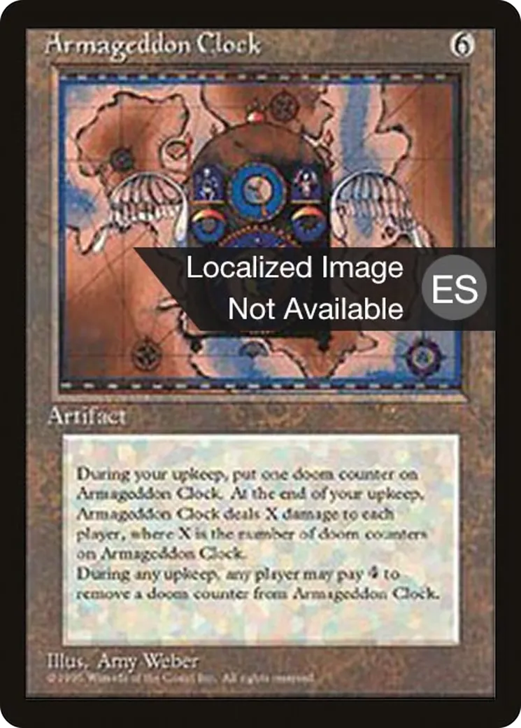 Horloge de l'Armaguedon — Fourth Edition Foreign Black Border — Magic: The Gathering