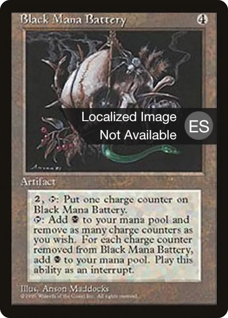 Accumulateur de mana noir — Fourth Edition Foreign Black Border — Magic: The Gathering