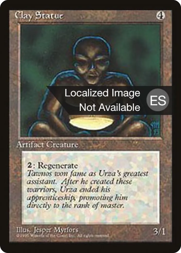 Clay Statue — Fourth Edition Foreign Black Border — Magic: The Gathering
