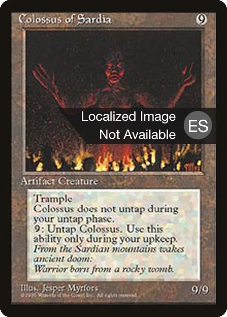 Colossus of Sardia — Fourth Edition Foreign Black Border — Magic: The Gathering