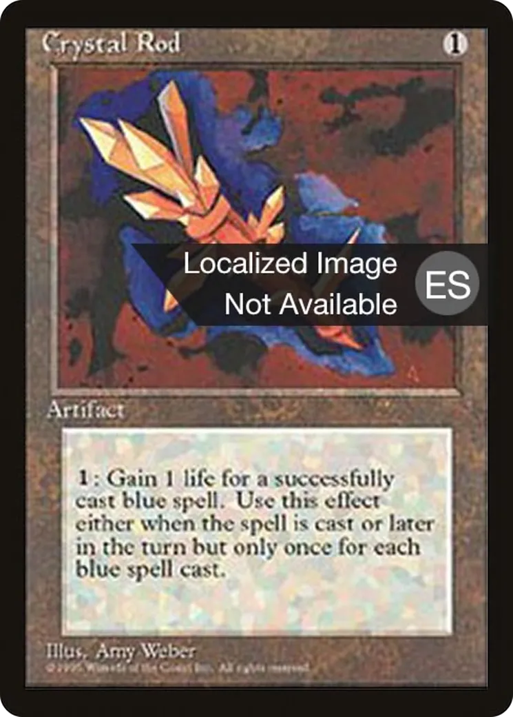 Baguette de cristal — Fourth Edition Foreign Black Border — Magic: The Gathering