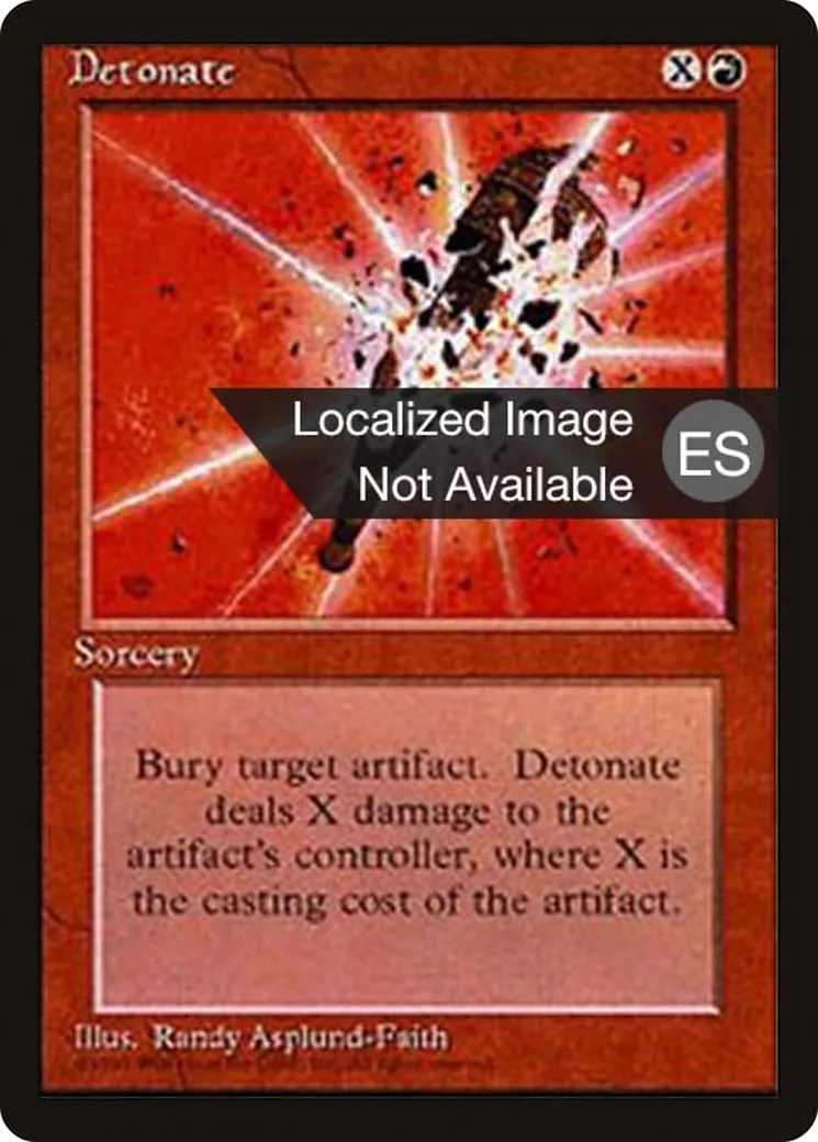 Détonation — Fourth Edition Foreign Black Border — Magic: The Gathering