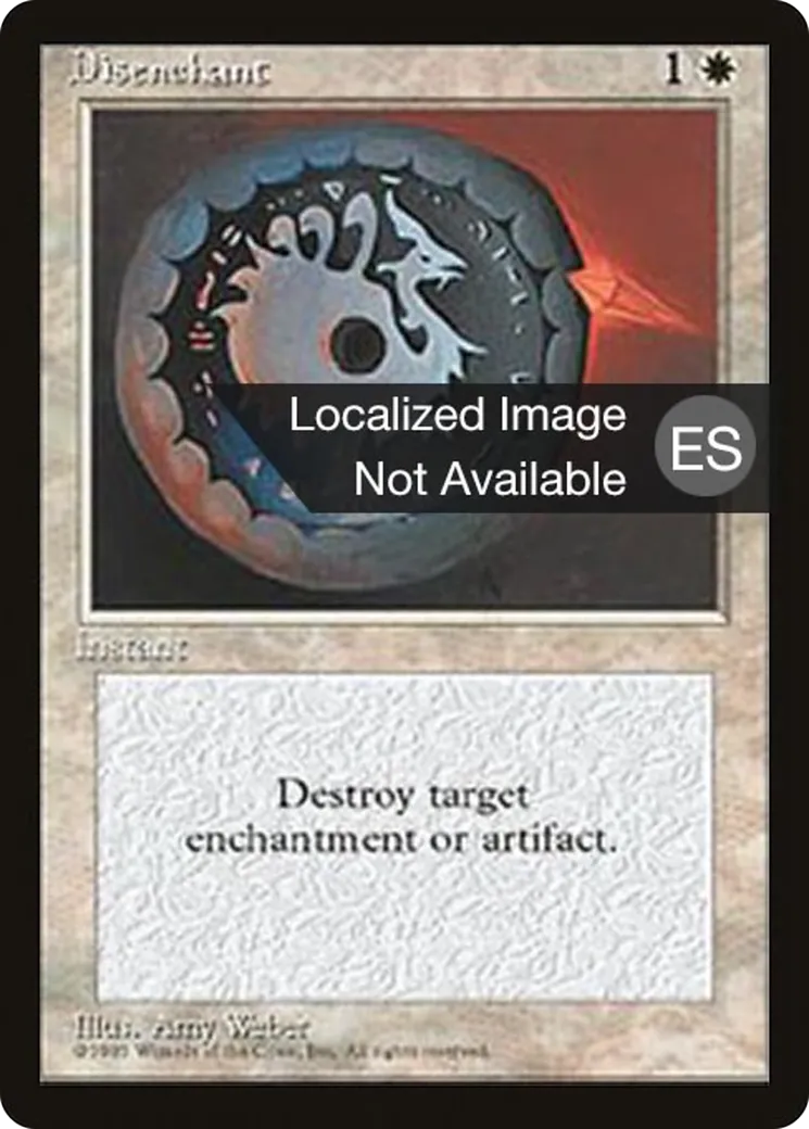 Disenchant from Fourth Edition Foreign Black Border - Magic: The Gathering