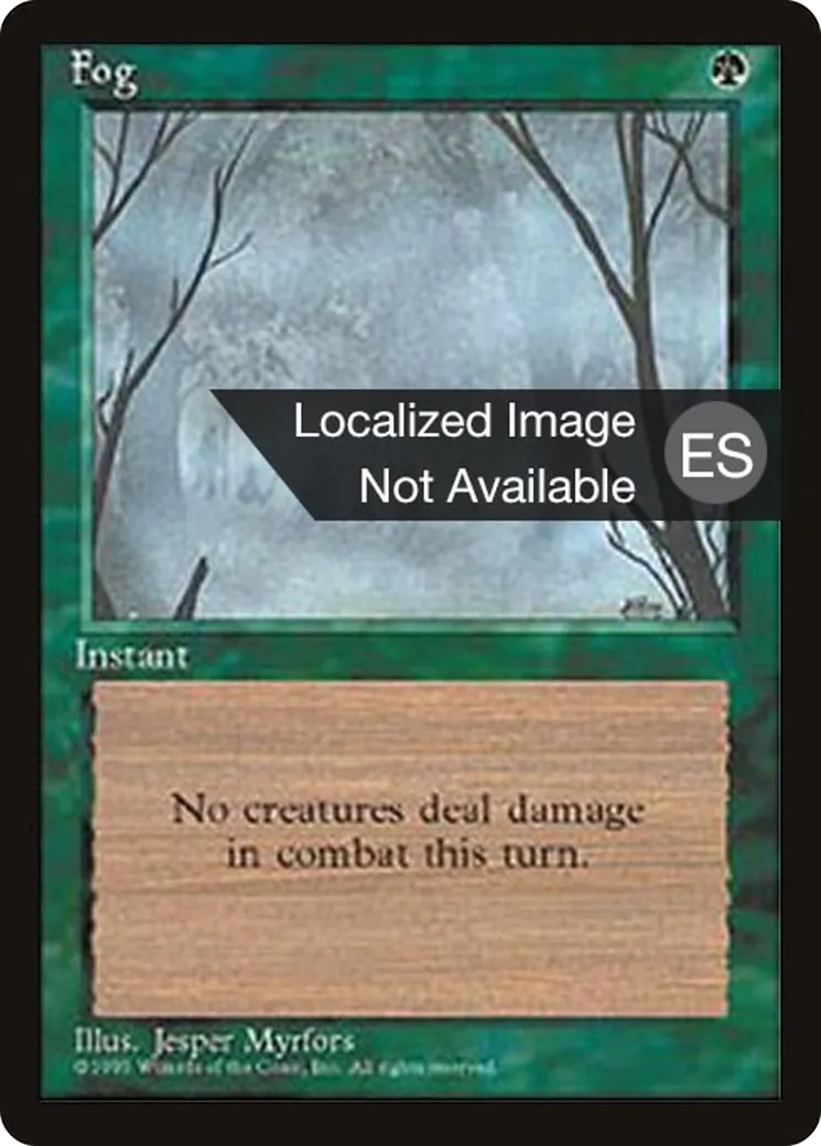 Brouillard — Fourth Edition Foreign Black Border — Magic: The Gathering