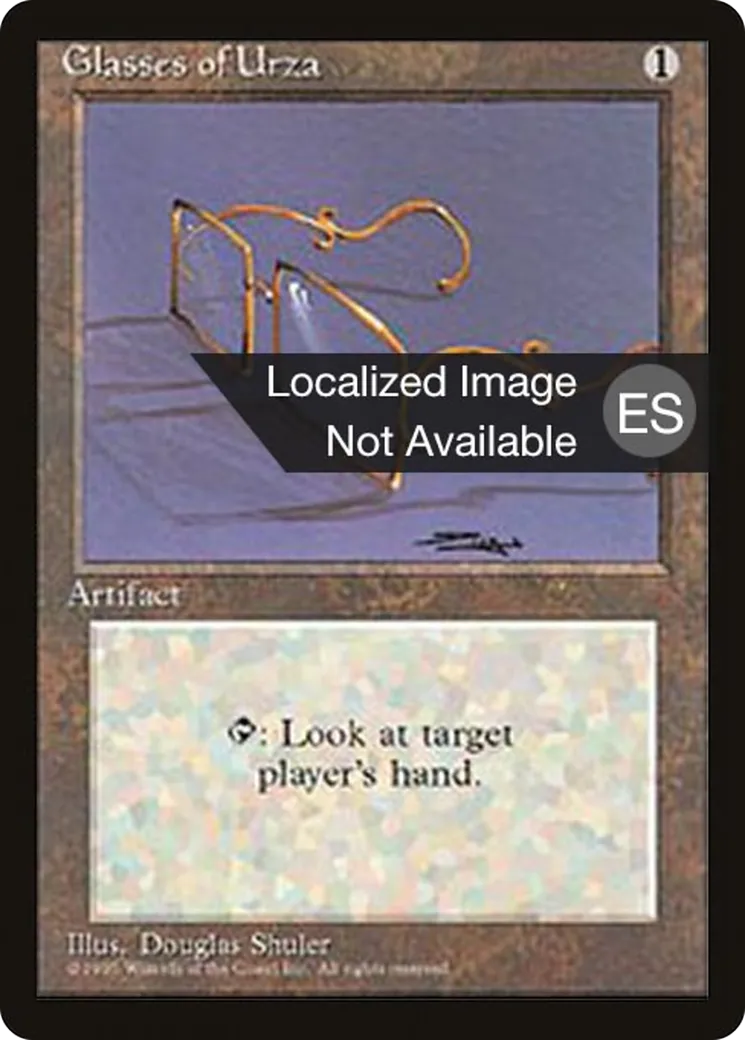 Glasses of Urza — Fourth Edition Foreign Black Border — Magic: The Gathering