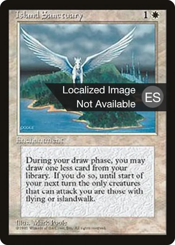 Ile sanctuaire — Fourth Edition Foreign Black Border — Magic: The Gathering
