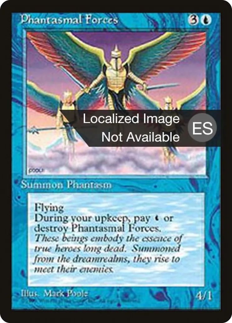 Forces phantasmatiques — Fourth Edition Foreign Black Border — Magic: The Gathering
