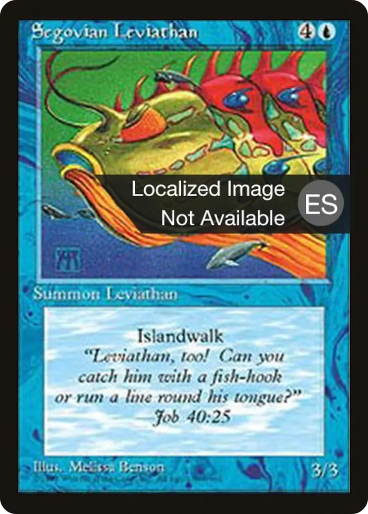 Léviathan ségovois — Fourth Edition Foreign Black Border — Magic: The Gathering