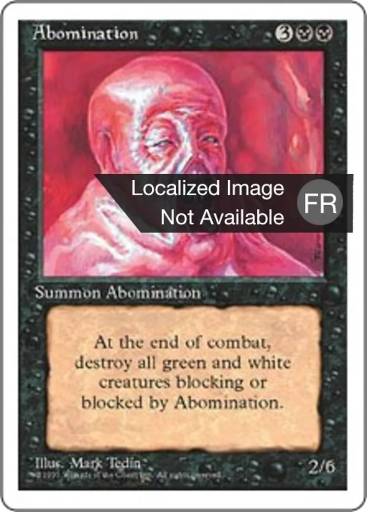 Abomination — Fourth Edition — Magic: The Gathering