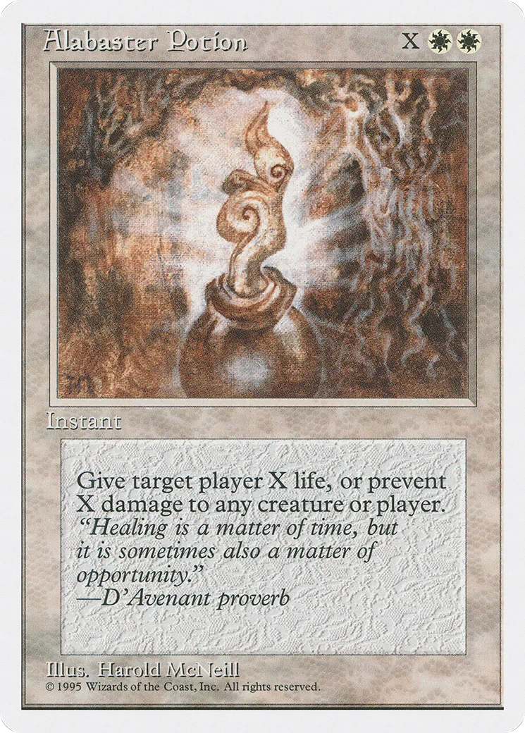 Alabaster Potion from Fourth Edition - Magic: The Gathering