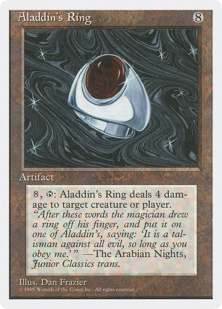 Aladdin's Ring — Fourth Edition — Magic: The Gathering