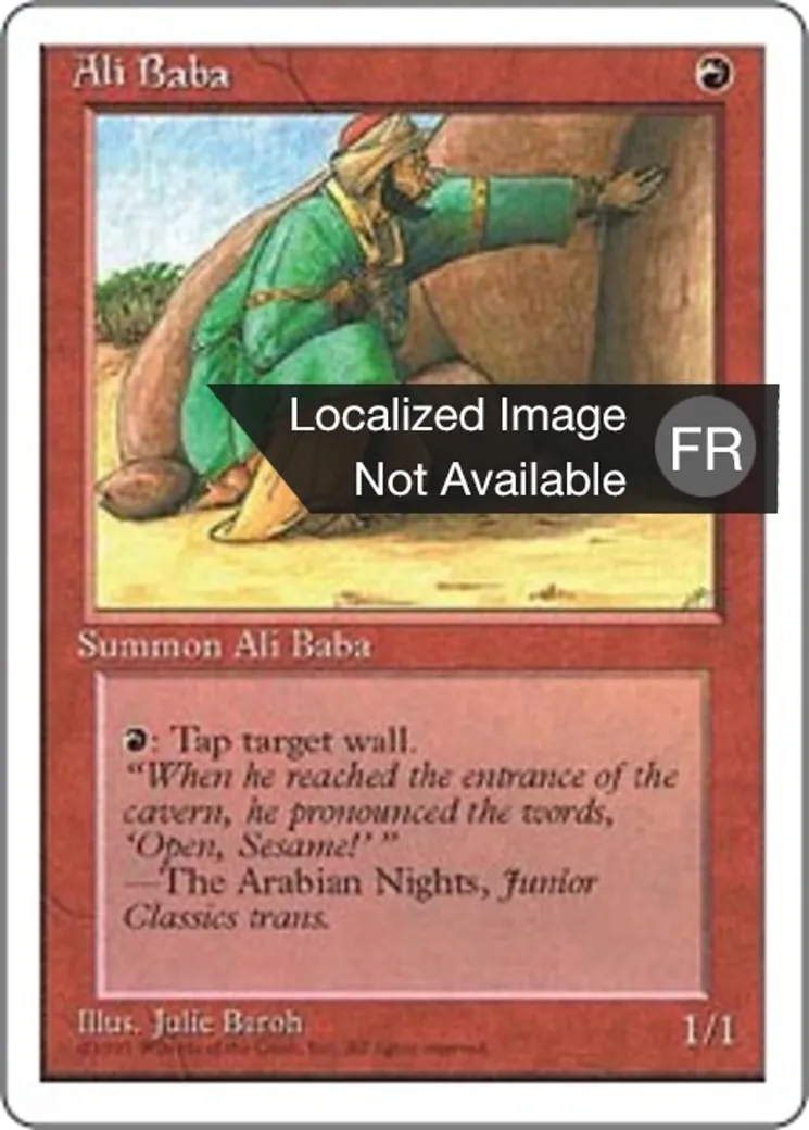 Ali Baba — Fourth Edition — Magic: The Gathering