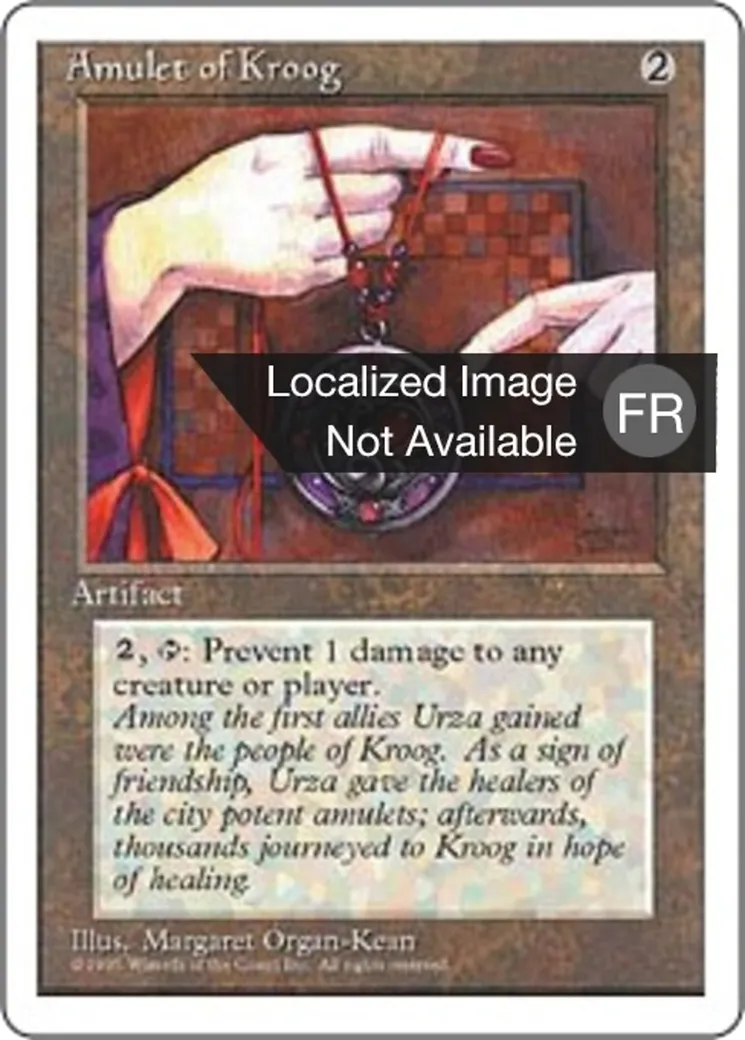 Amulette de Kroog — Fourth Edition — Magic: The Gathering