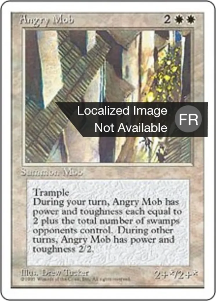 Foule en colère — Fourth Edition — Magic: The Gathering